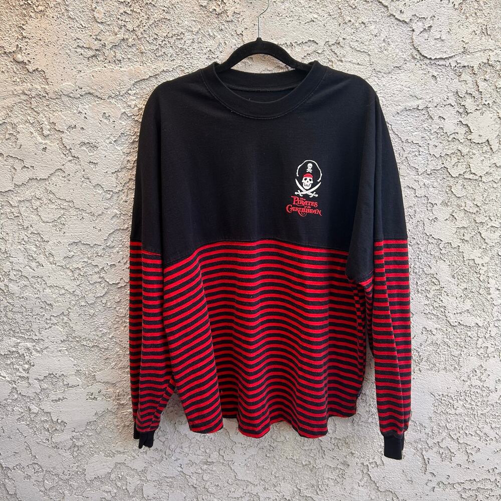 Disney Parks Pirates of the Caribbean Disneyland Striped Spirit Jersey XL